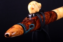 Yellow Cedar Burl Native American Flute, Minor, Mid G-4, #H27D (1)